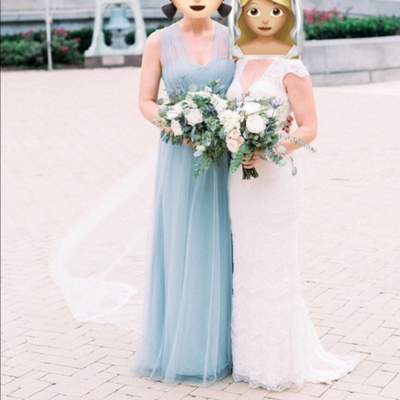 Jenny Yoo Annabelle Dress in Mayan Blue Size 4 - Picture 8 of 11